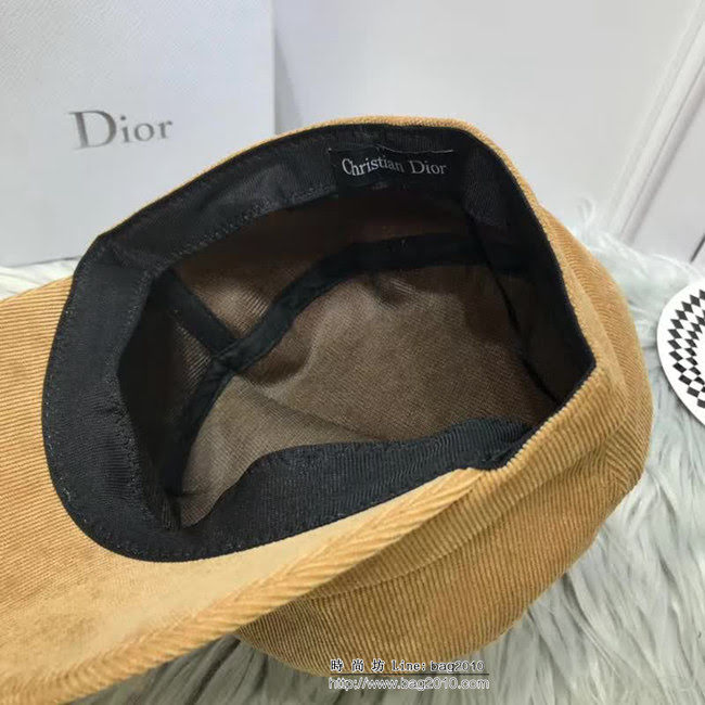 DIOR迪奧 時尚百搭 八角帽軍帽 LLWJ5514